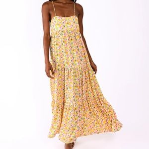 M Resa flower maxi dress